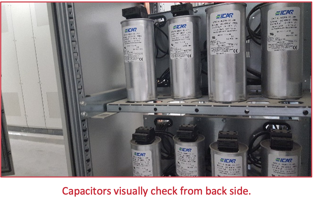 Preventive and periodic maintenance for capacitor Banks Dash Control